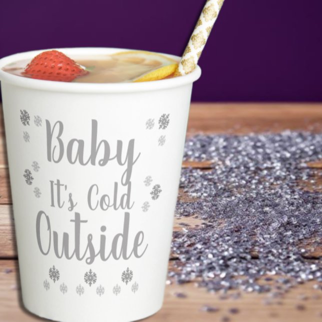 Baby It's Cold Outside Paper Cups (Creator Uploaded)