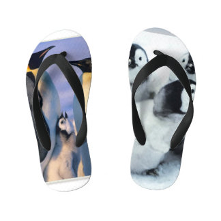 Baby its cold outside penguin kid's jandals