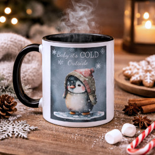 Baby It's Cold Outside Penguin Mug