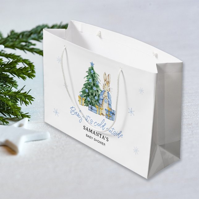 Baby it's cold outside Peter Rabbit Large Gift Bag (Creator Uploaded)