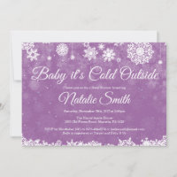 Baby Its Cold Outside Rustic Winter Baby Shower
