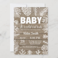 Baby its Cold Outside Rustic Winter Baby Shower