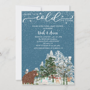 baby its cold outside scandi winter baby shower invitation