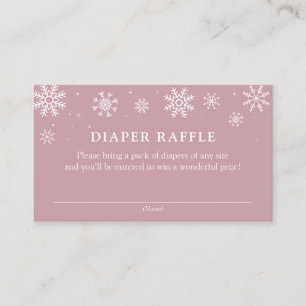 Baby it's Cold Outside Shower Diaper Raffle Ticket Enclosure Card