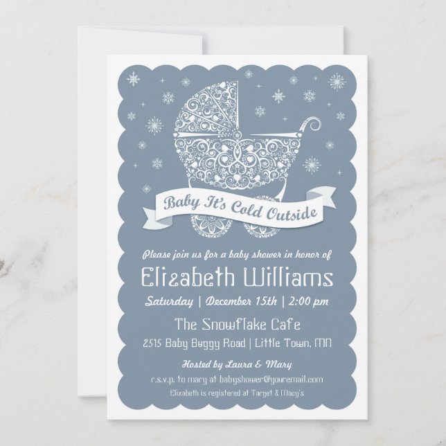 Baby It's Cold Outside Shower Invitation (Front)
