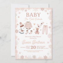 Baby It's Cold Outside Shower Neutral Snow 