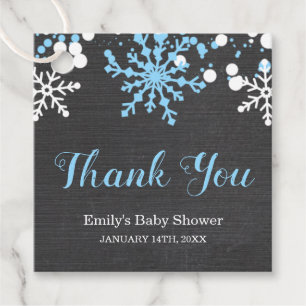 Baby Its Cold Outside Snow Winter Boy Baby Shower Favour Tags