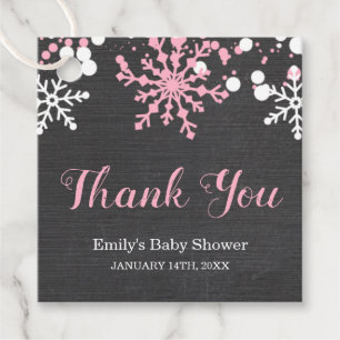 Baby Its Cold Outside Snow Winter Girl Baby Shower Favour Tags
