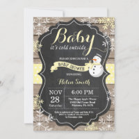 Baby its Cold Outside Snowman Baby Shower
