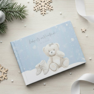 Baby, It's Cold Outside Teddy Bear Winter Guest Book