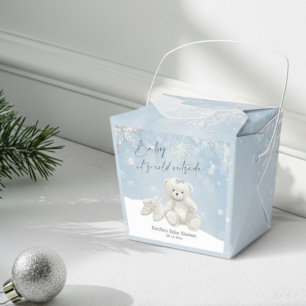 Baby, It's Cold Outside Teddy Bear Wonderland Favour Box