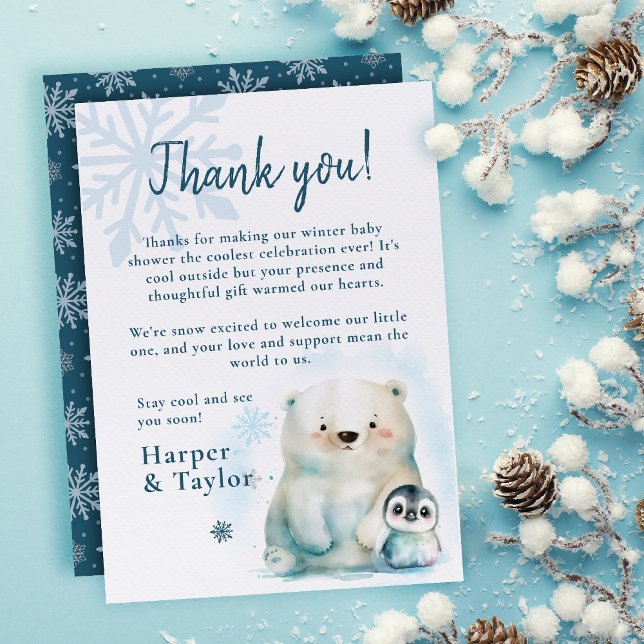 Baby It's Cold Outside Thank You Card (Creator Uploaded)