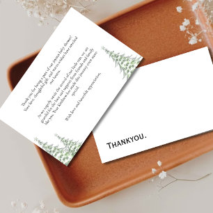 Baby It's Cold Outside thankyou card baby shower