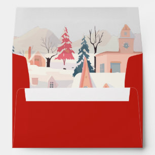 Baby its cold outside winter baby shower  envelope