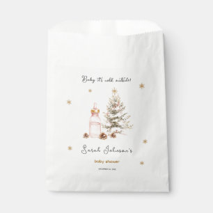 Baby it's cold outside Winter Baby Shower Favour Bags