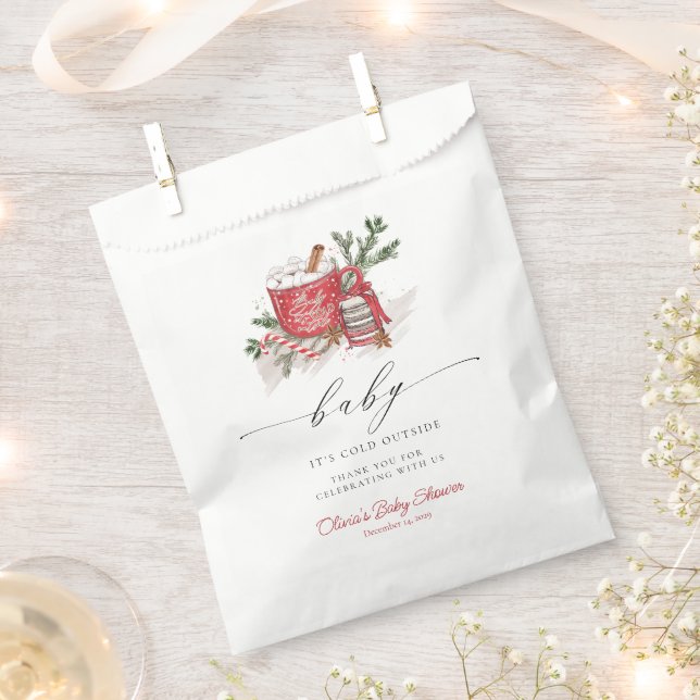 Baby Its Cold Outside Winter Baby Shower  Favour Bags (Clipped)