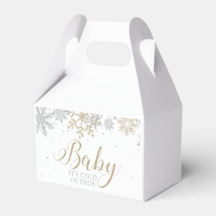 Baby It's Cold Outside Winter Baby Shower Favour Box