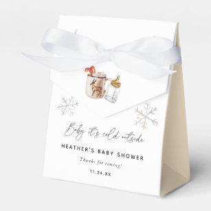 Baby It's Cold Outside Winter Baby Shower Favours Favour Box