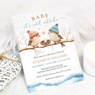 Baby it's cold outside, Winter Baby Shower Invitat Invitation
