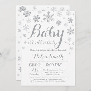 Baby Its Cold Outside Winter Baby Shower Invitation