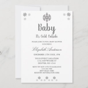 Baby It's Cold Outside Winter Baby Shower Invitation
