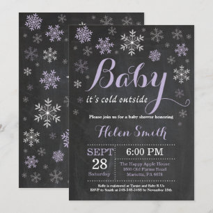 Baby Its Cold Outside Winter Baby Shower Invitation