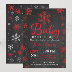 Baby Its Cold Outside Winter Baby Shower Invitation