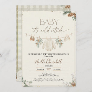 Baby It's Cold Outside Winter Baby Shower  Invitation