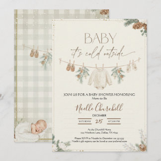 Baby It's Cold Outside Winter Baby Shower Invitation