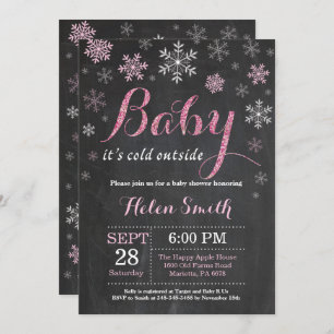 Baby Its Cold Outside Winter Baby Shower Invitation
