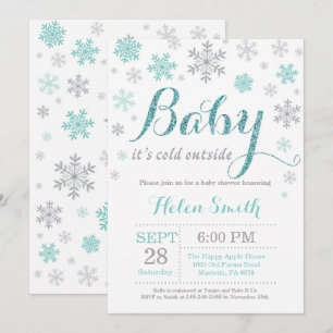 Baby Its Cold Outside Winter Baby Shower Invitation