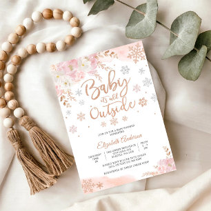 Baby It's Cold Outside Winter Baby Shower Invitation