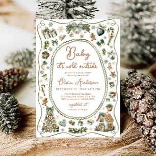 Baby it's Cold Outside Winter Baby Shower Invitation