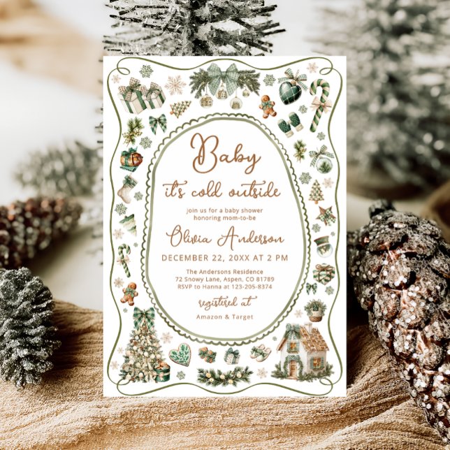 Baby it's Cold Outside Winter Baby Shower Invitation (Creator Uploaded)