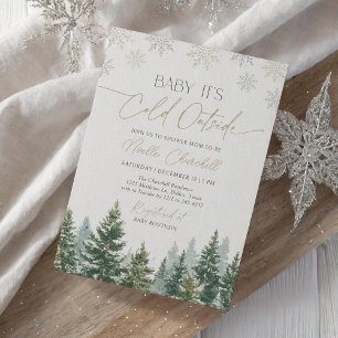 Baby It's Cold Outside Winter Baby Shower Invitation