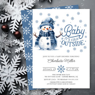 Baby It's Cold Outside Winter Baby Shower Invitation