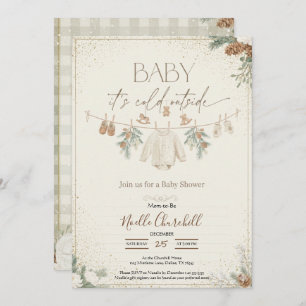 Baby It's Cold Outside Winter Baby Shower  Invitation