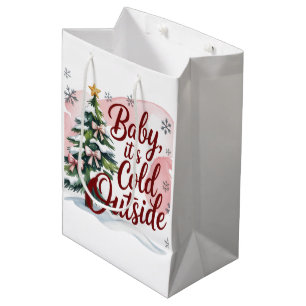 Baby, It's Cold Outside Winter Baby Shower Medium Gift Bag