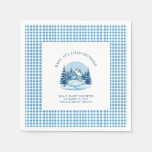 Baby It's Cold Outside Winter Baby Shower Napkin