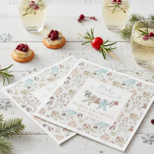 Baby Its Cold Outside Winter Baby Shower Napkin