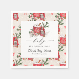 Baby It's Cold Outside Winter Baby Shower Napkin