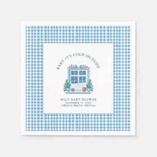 Baby It's Cold Outside Winter Baby Shower Napkin