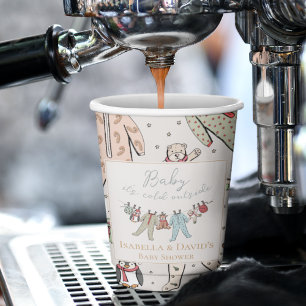 Baby Its Cold Outside Winter Baby Shower Paper Cups