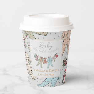Baby Its Cold Outside Winter Baby Shower Paper Cups