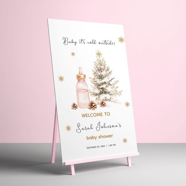 Baby it's cold outside Winter Baby Shower Poster (Creator Uploaded)