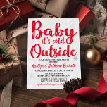 Baby It's Cold Outside Winter Baby Shower Real<br><div class="desc">Celebrate in style with these sweet and very trendy real foil pressed baby shower invitations. This design is easy to personalise with your special event wording and your guests will be thrilled when they receive these fabulous invites.</div>