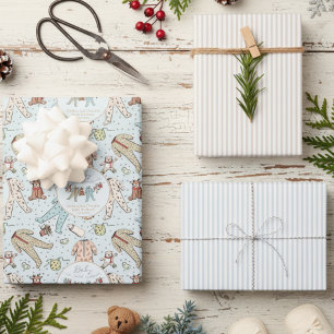 Baby Its Cold Outside Winter Baby Shower Wrapping Paper Sheet