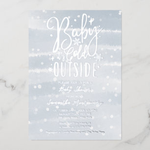 Baby It's Cold Outside Winter Boy Baby Shower