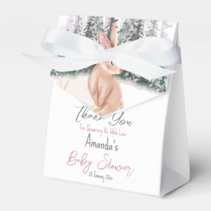 Baby It's Cold Outside winter bunny baby showe Favour Box