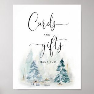 Baby it's cold outside winter cards and gifts poster